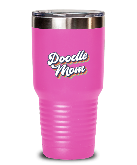 Doodle Mom 1970s Dog Owner 70s Golden Labradoodle Travel Mug, Gifts, Tumbler, Home Office Decor, Coffee Cup, Unique Gag Idea, Him Her