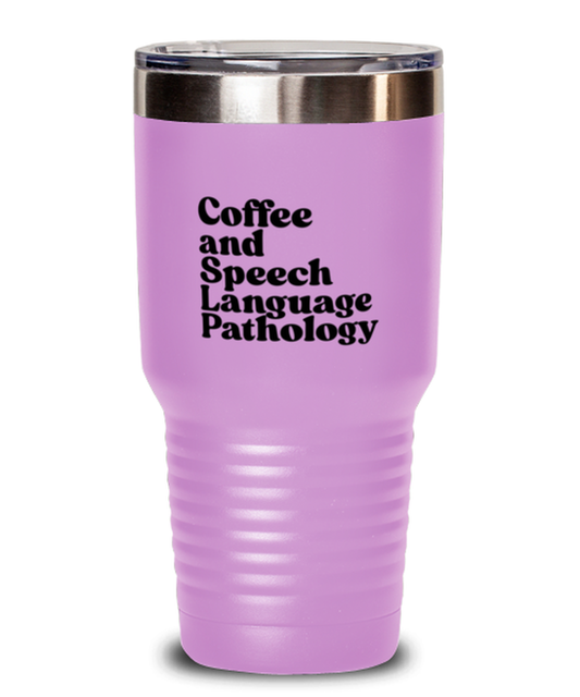 Speech Language Pathologist SLP 1970s 70s Travel Mug, Gifts, Tumbler, Home Office Decor, Coffee Cup, Unique Gag Idea, Him Her