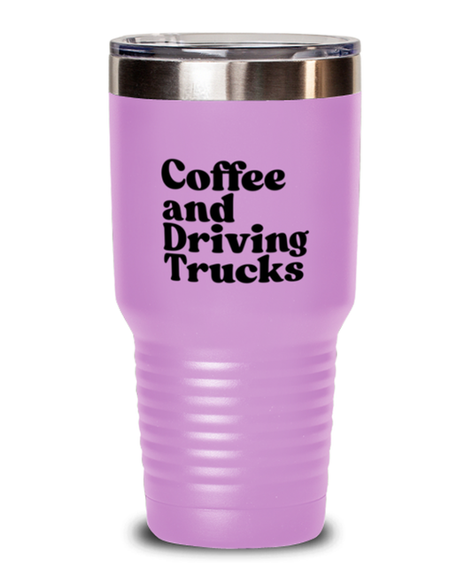 Truck driver 1970s 70s Travel Mug, Gifts, Tumbler, Home Office Decor, Coffee Cup, Unique Gag Idea, Him Her