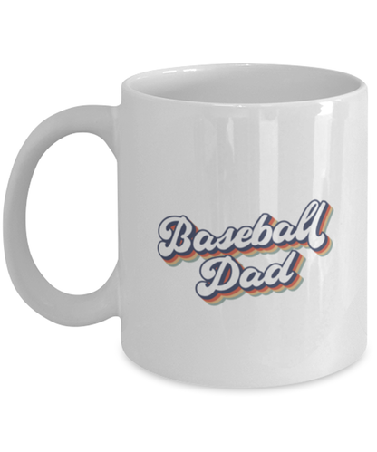 Baseball Dad 1970s 70s Mug, Gifts, Home Office Decor, Coffee Cup, Unique Gag Idea, Him Her