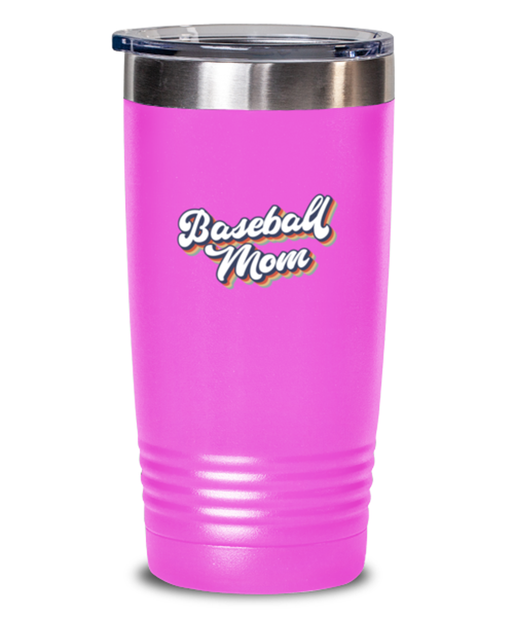 Baseball Mom 1970s 70s Travel Mug, Gifts, Tumbler, Home Office Decor, Coffee Cup, Unique Gag Idea, Him Her