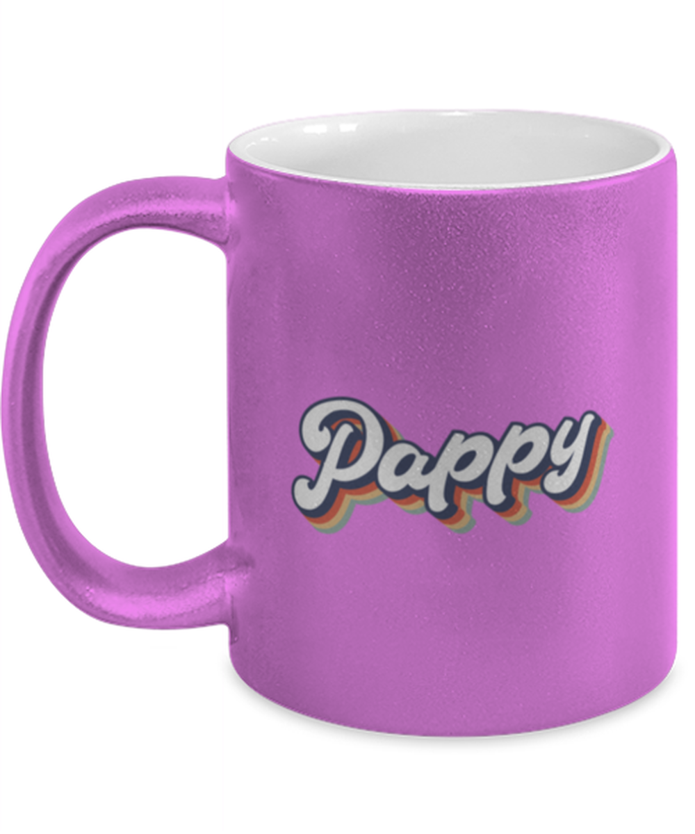 Pappy 1970s 70s Retro for Grandpa Dad Mug, Gifts, Home Office Decor, Coffee Cup, Unique Gag Idea, Him Her