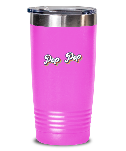 Pop Pop for Dad Grandpa Travel Mug, Gifts, Tumbler, Home Office Decor, Coffee Cup, Unique Gag Idea, Him Her