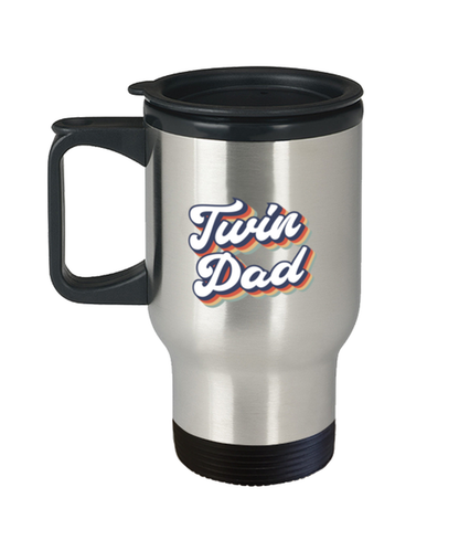 Twin Dad Daddy of Twins New Father Travel Mug, Gifts, Tumbler, Home Office Decor, Coffee Cup, Unique Gag Idea, Him Her