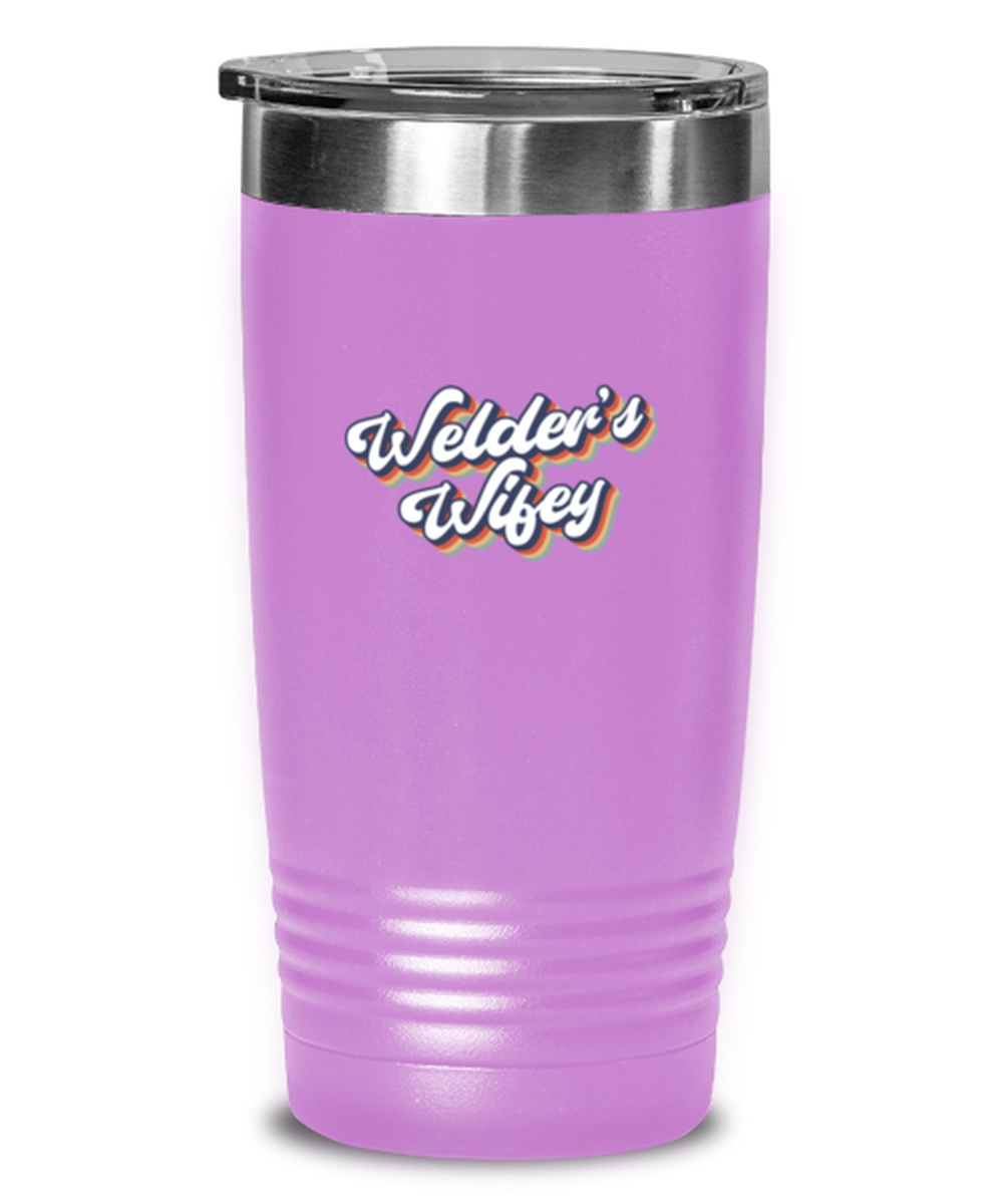 Welder Wife 70s 1970s Engagement Wedding Wifey Fiance Travel Mug, Gifts, Tumbler, Home Office Decor, Coffee Cup, Unique Gag Idea, Him Her