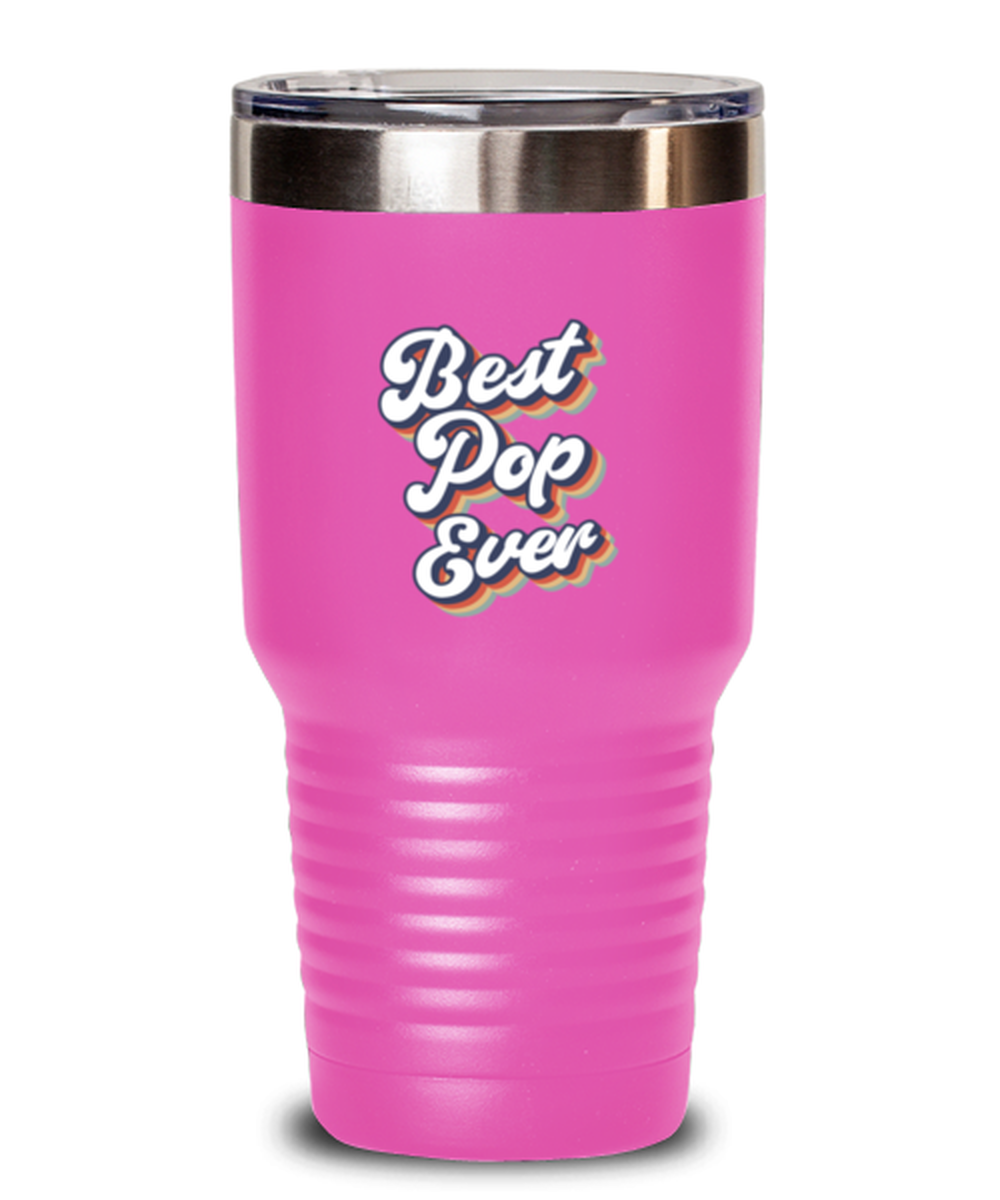 Best Pop Ever 70s 1970s For Dad Grandpa Travel Mug, Gifts, Tumbler, Home Office Decor, Coffee Cup, Unique Gag Idea, Him Her