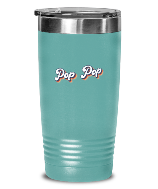 Pop Pop for Dad Grandpa Travel Mug, Gifts, Tumbler, Home Office Decor, Coffee Cup, Unique Gag Idea, Him Her