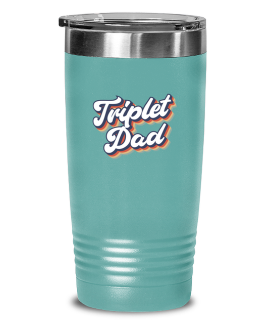 Triplet Dad Daddy of Triplets New Father Travel Mug, Gifts, Tumbler, Home Office Decor, Coffee Cup, Unique Gag Idea, Him Her