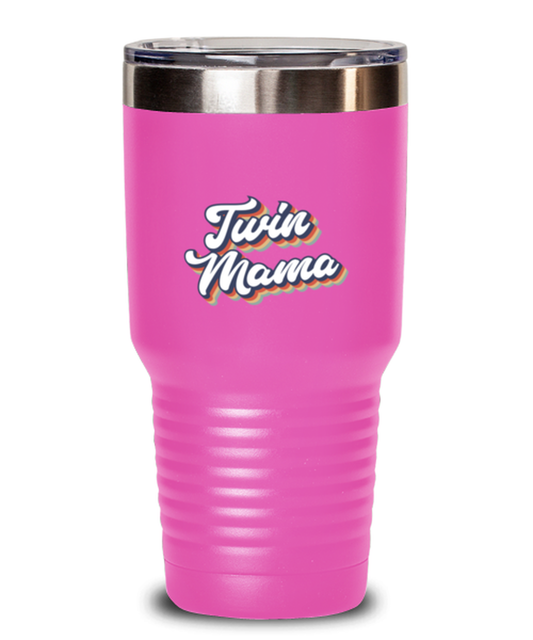 Twin Mama Mom of Twins Mommy Travel Mug, Gifts, Tumbler, Home Office Decor, Coffee Cup, Unique Gag Idea, Him Her