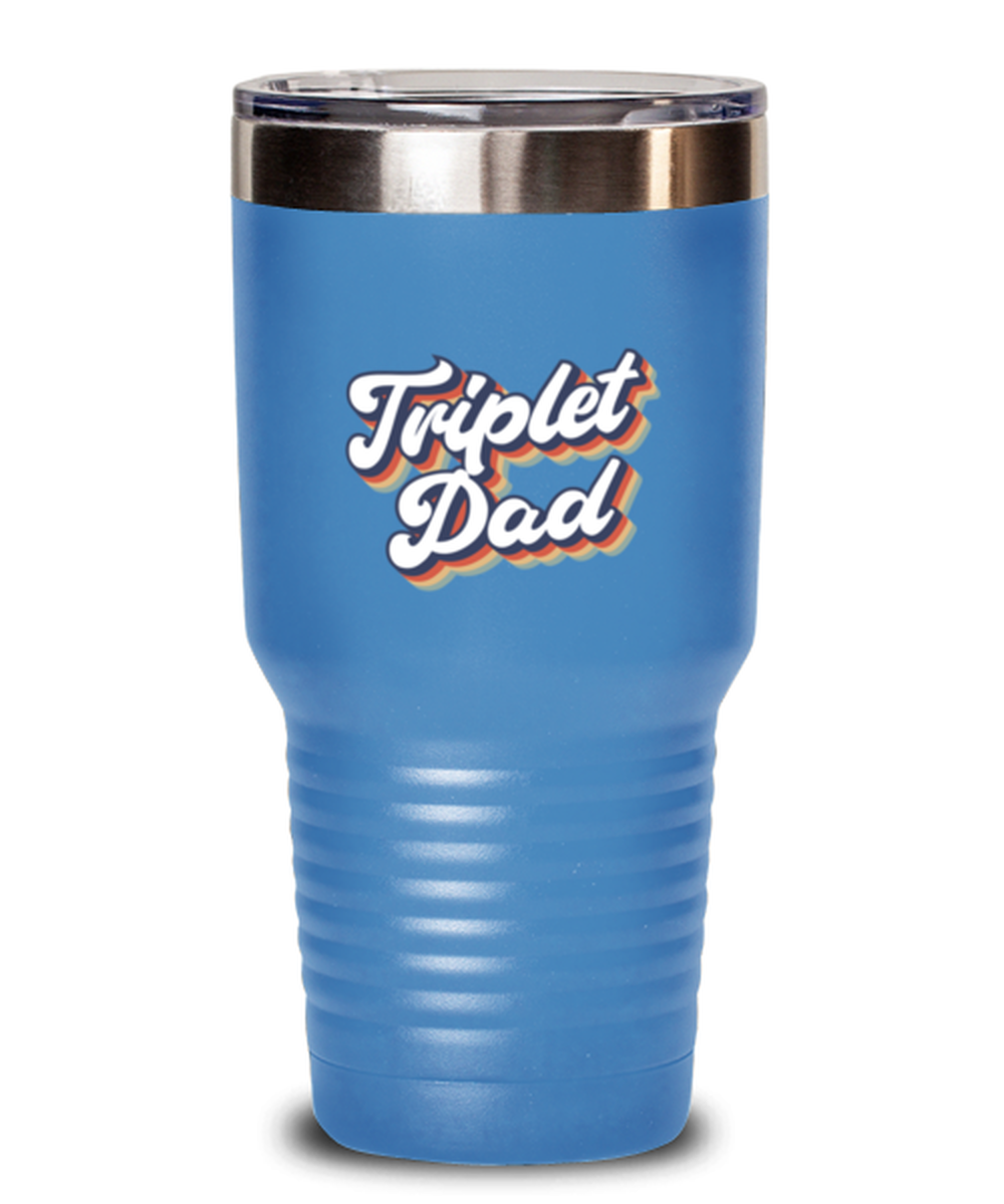 Triplet Dad Daddy of Triplets New Father Travel Mug, Gifts, Tumbler, Home Office Decor, Coffee Cup, Unique Gag Idea, Him Her