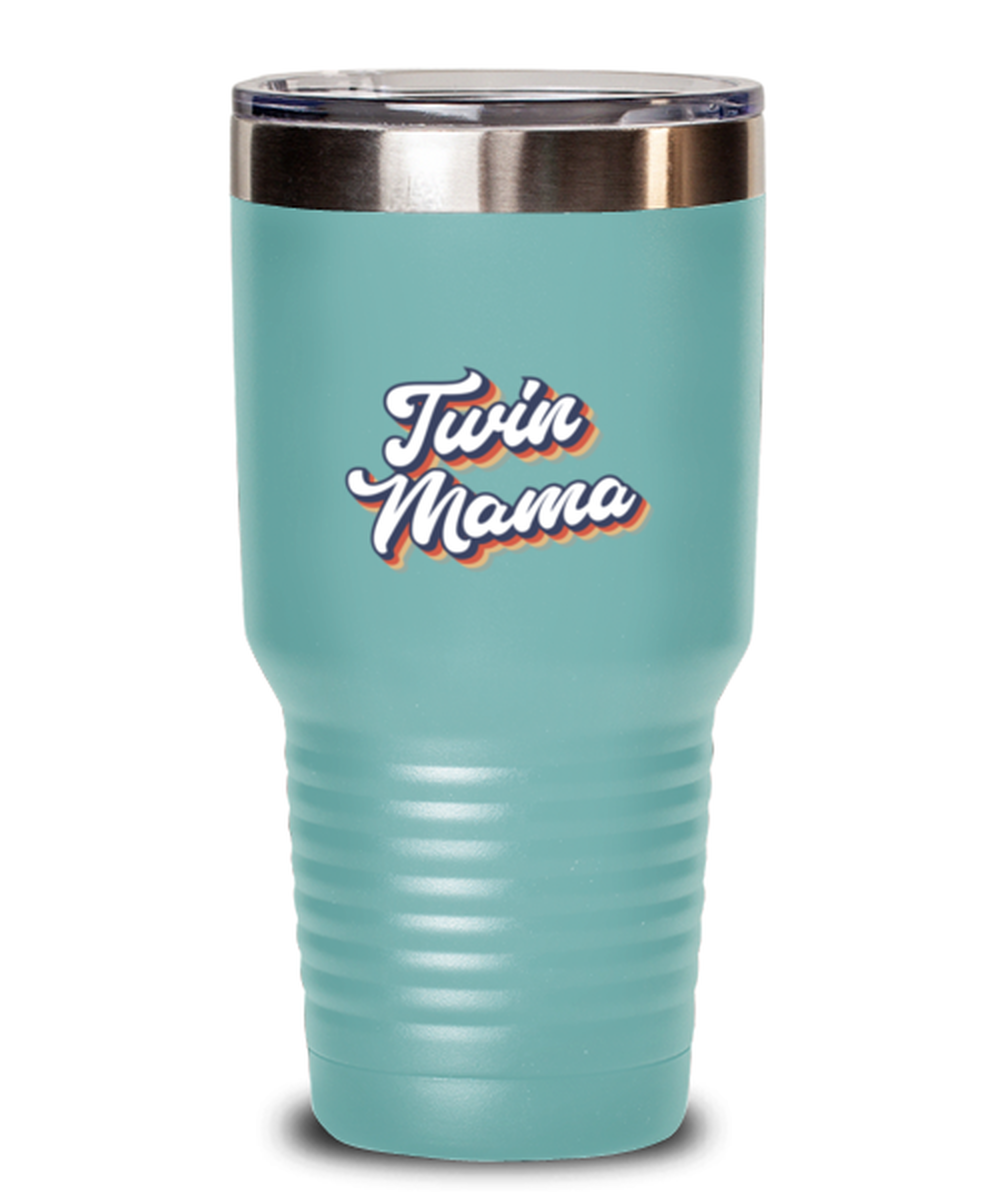 Twin Mama Mom of Twins Mommy Travel Mug, Gifts, Tumbler, Home Office Decor, Coffee Cup, Unique Gag Idea, Him Her