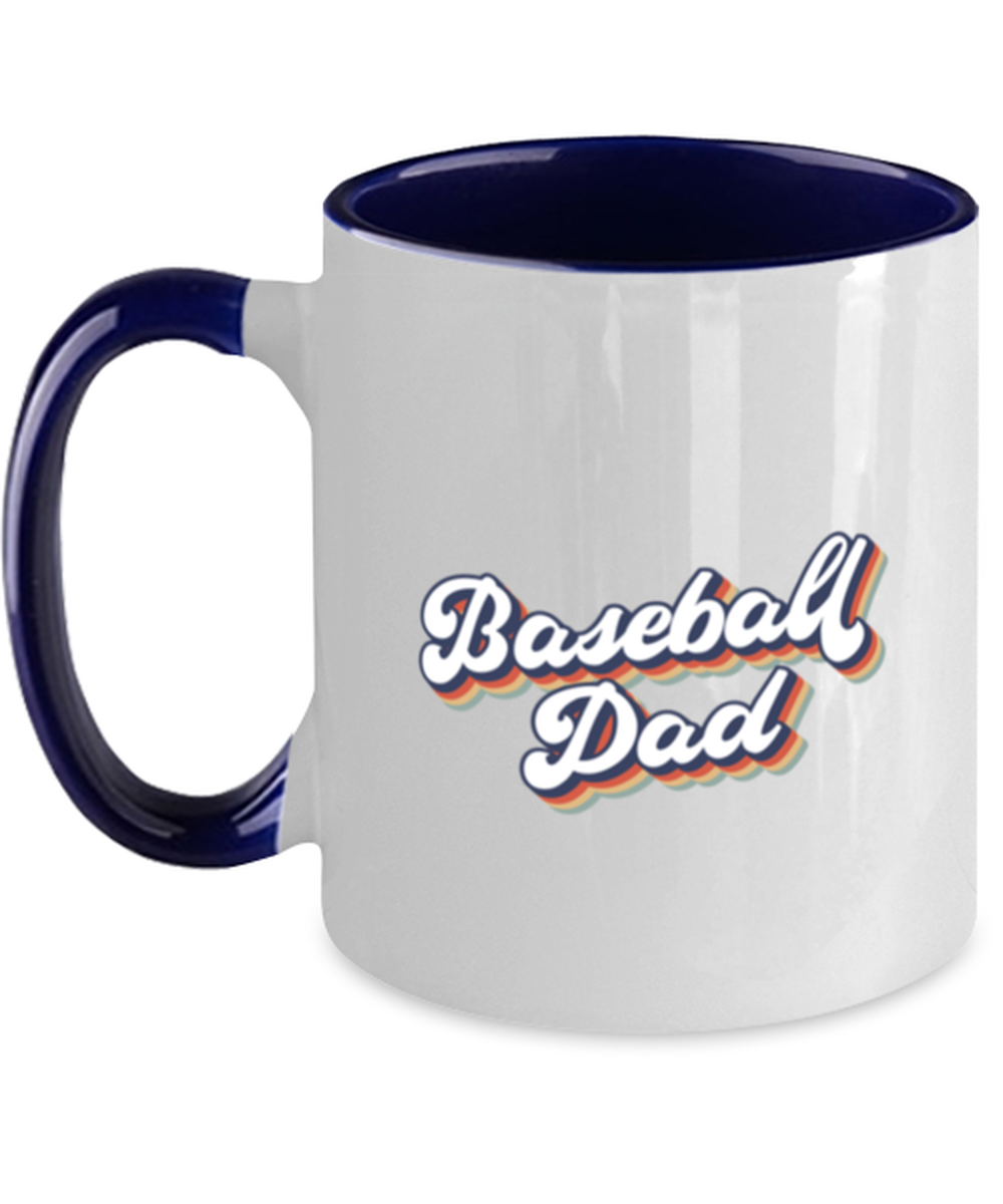 Baseball Dad 1970s 70s Mug, Gifts, Home Office Decor, Coffee Cup, Unique Gag Idea, Him Her