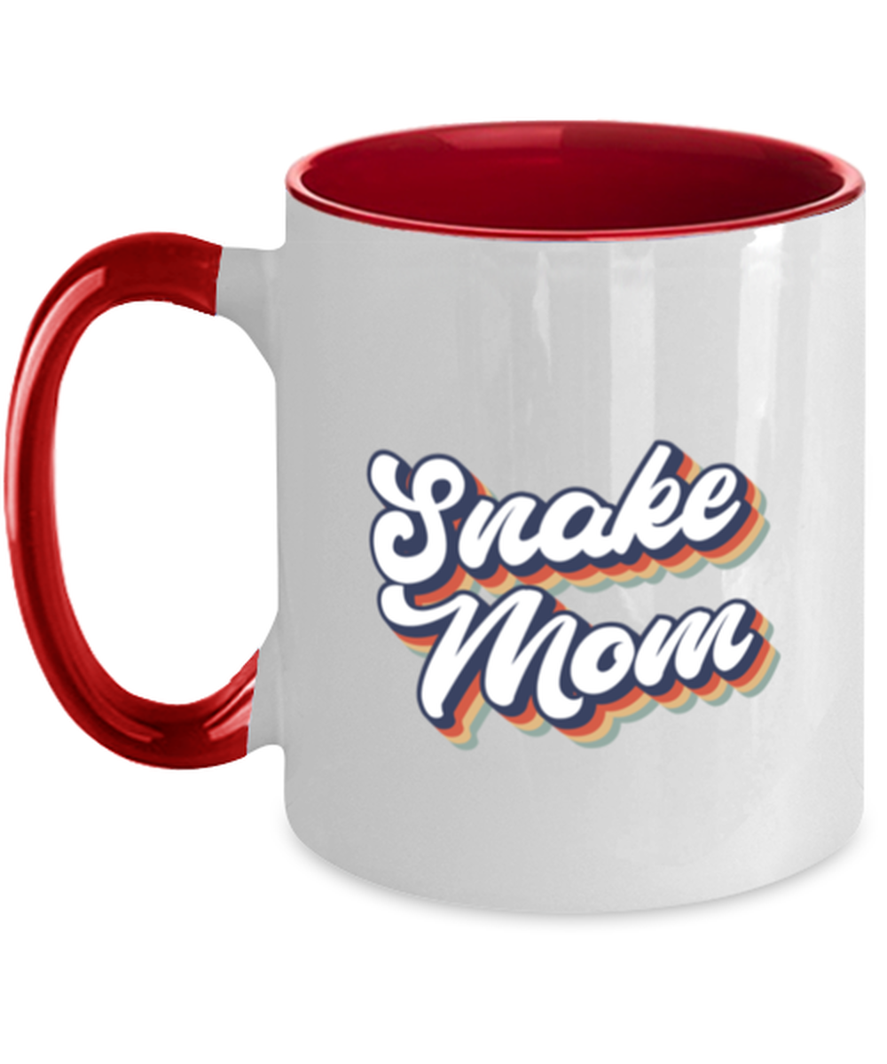 Snake Mom 70s Mama 1970s Mug, Gifts, Home Office Decor, Coffee Cup, Unique Gag Idea, Him Her