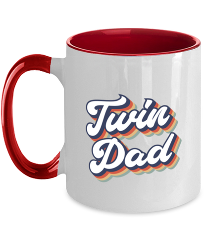 Twin Dad Daddy of Twins New Father Mug, Gifts, Home Office Decor, Coffee Cup, Unique Gag Idea, Him Her