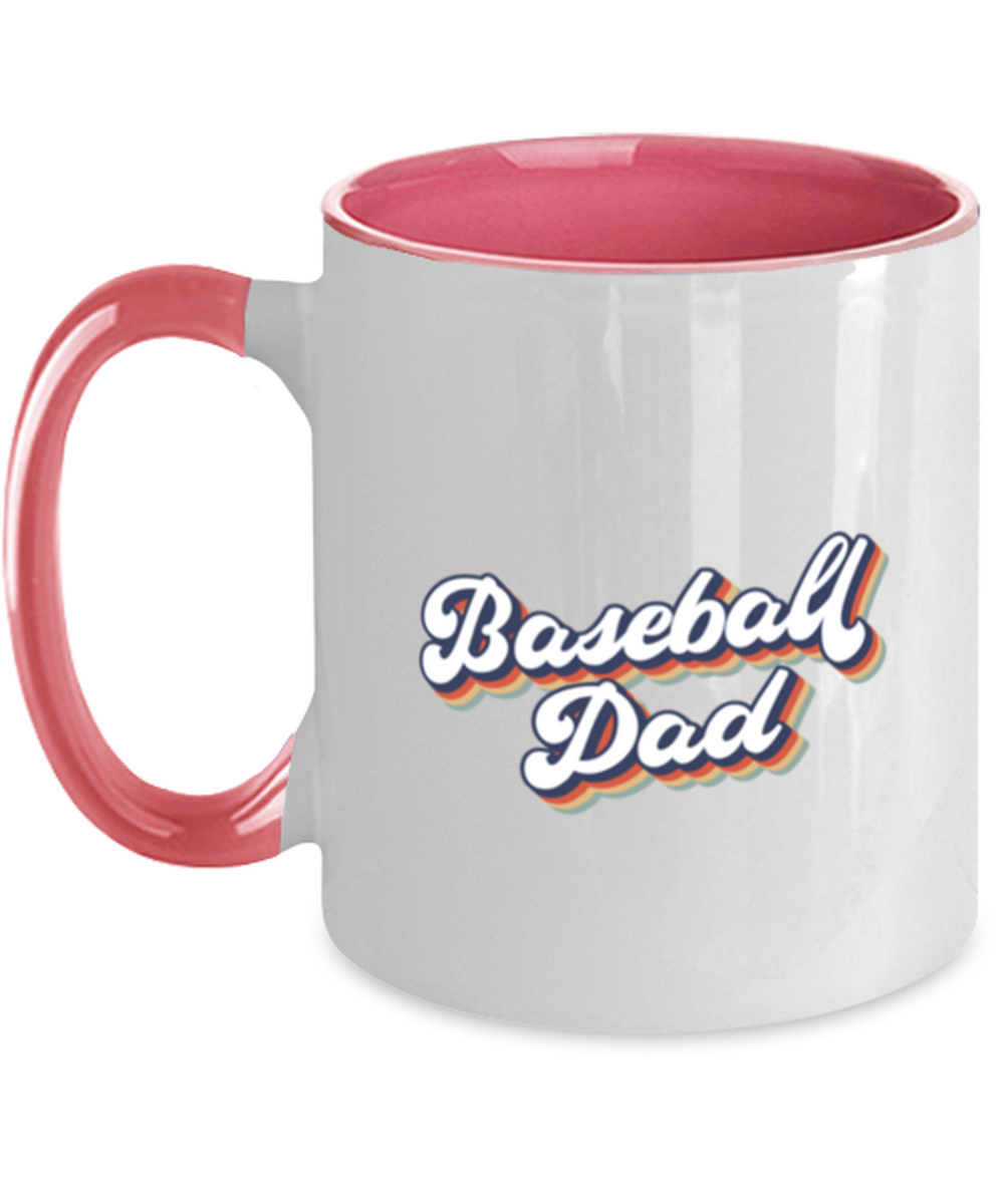 Baseball Dad 1970s 70s Mug, Gifts, Home Office Decor, Coffee Cup, Unique Gag Idea, Him Her