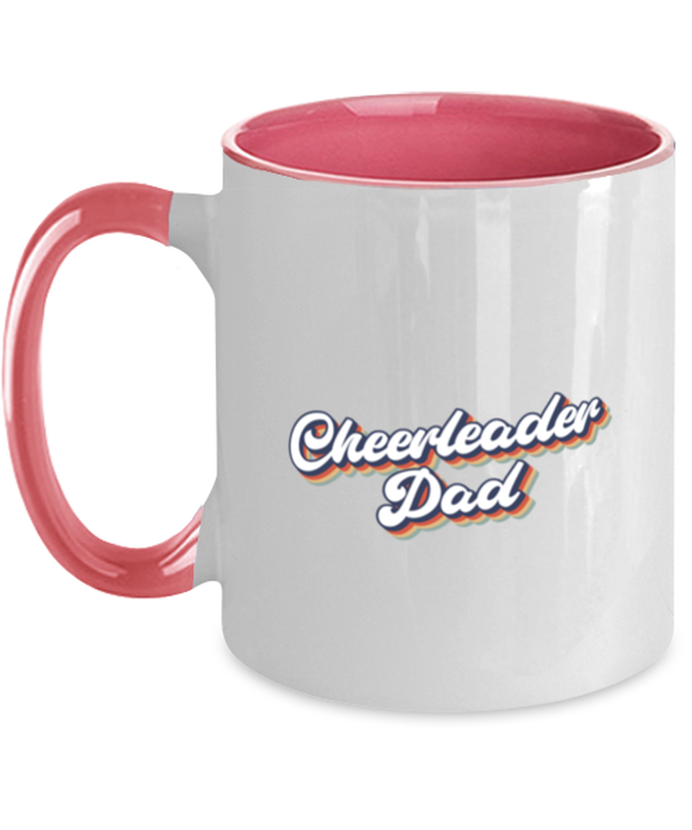 Cheerleader Dad Cheer Dad 1970s 70 Mug, Gifts, Home Office Decor, Coffee Cup, Unique Gag Idea, Him Her