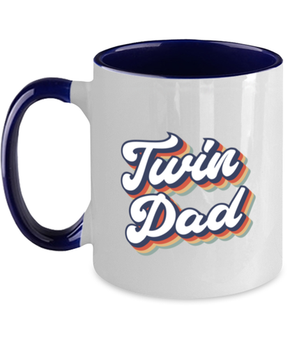 Twin Dad Daddy of Twins New Father Mug, Gifts, Home Office Decor, Coffee Cup, Unique Gag Idea, Him Her