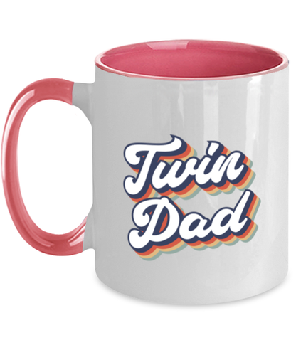 Twin Dad Daddy of Twins New Father Mug, Gifts, Home Office Decor, Coffee Cup, Unique Gag Idea, Him Her