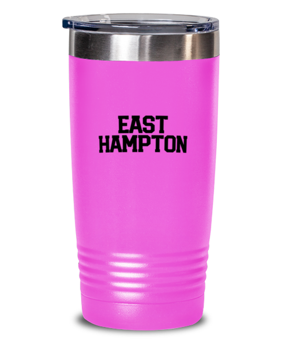 East Hampton NY New York Moving Away Travel Mug, Gifts, Tumbler, Home Office Decor, Coffee Cup, Unique Gag Idea, Him Her