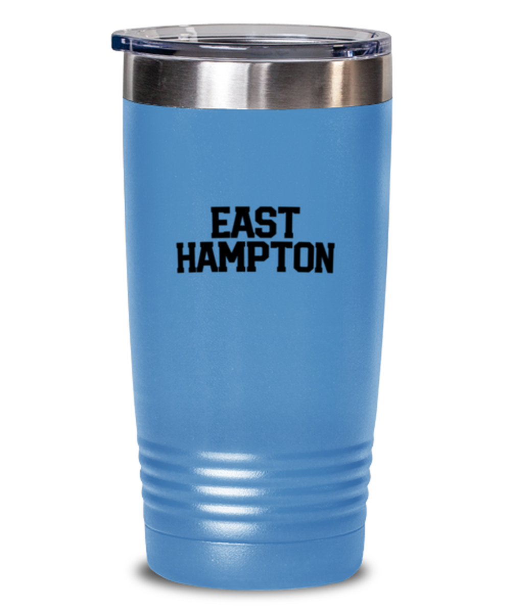 East Hampton NY New York Moving Away Travel Mug, Gifts, Tumbler, Home Office Decor, Coffee Cup, Unique Gag Idea, Him Her