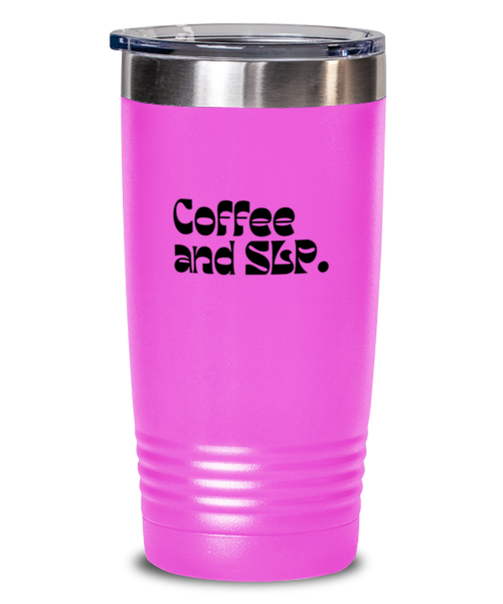 SLP Speech Language Pathologist 70s Speech Therapist Graduation 1970s Travel Mug, Gifts, Tumbler, Home Office Decor, Coffee Cup, Unique Gag Idea, Him Her