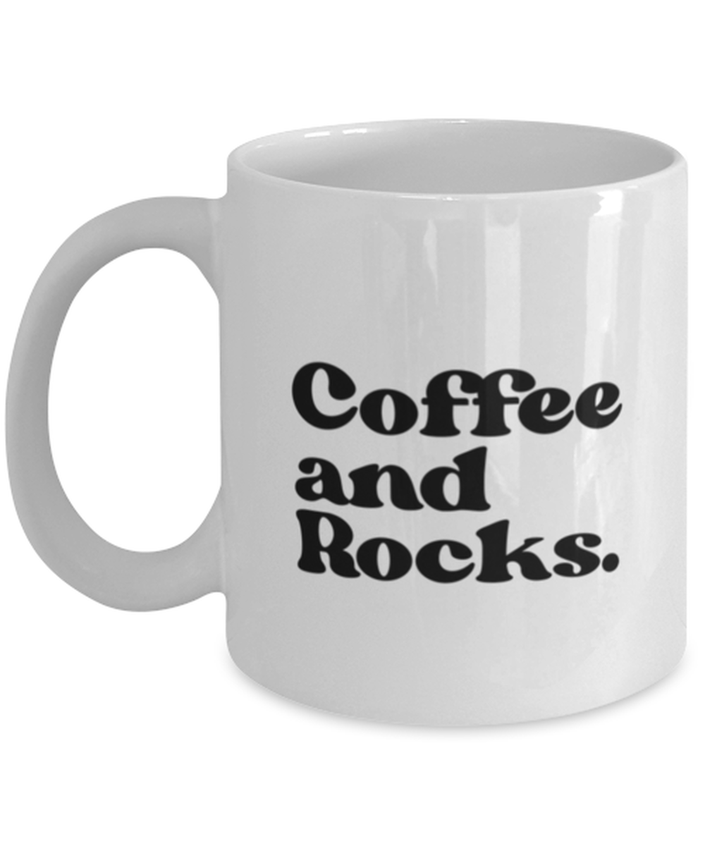 Rock Collector 70s 1970s Geology Geologist Mug, Gifts, Home Office Decor, Coffee Cup, Unique Gag Idea, Him Her