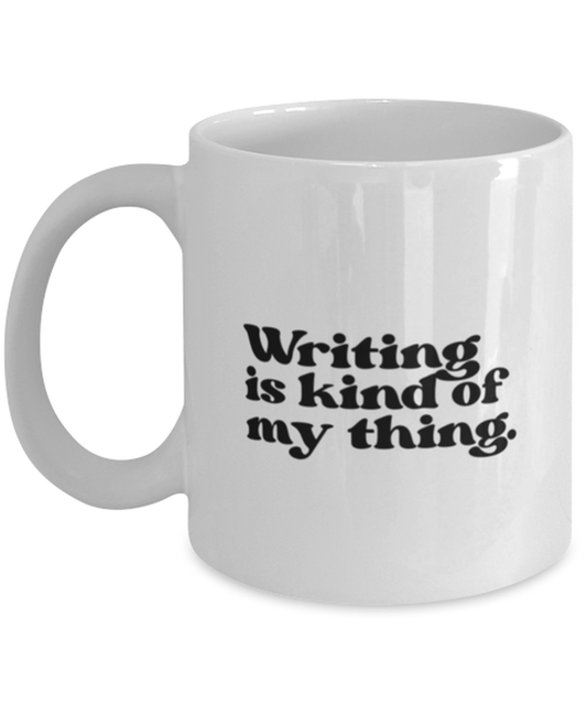 Writing Novel 70s 1970s Writer Journalist Novelist Mug, Gifts, Home Office Decor, Coffee Cup, Unique Gag Idea, Him Her