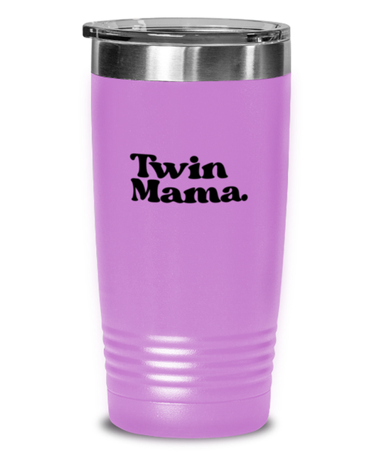 Twin Mama 70s 1970s Mom of Twins Mommy Travel Mug, Gifts, Tumbler, Home Office Decor, Coffee Cup, Unique Gag Idea, Him Her