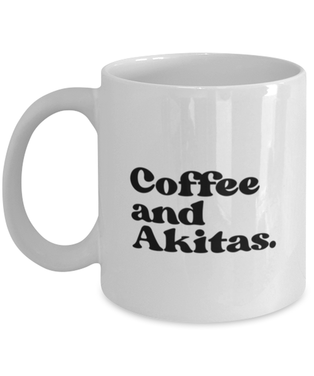 Akita Lover 70s Retro Dog Owner Mom Dad Mug, Gifts, Home Office Decor, Coffee Cup, Unique Gag Idea, Him Her