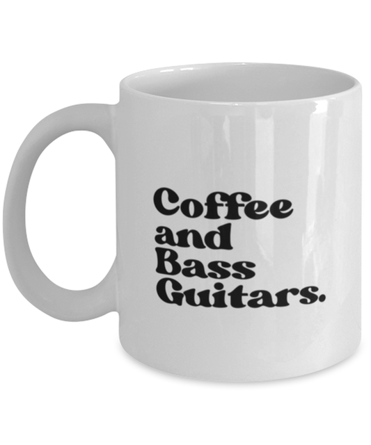 Bass Guitar Player 70s 1970 Retro Bassist Mug, Gifts, Home Office Decor, Coffee Cup, Unique Gag Idea, Him Her