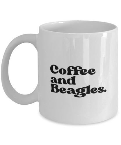 Beagle Lover 70s Retro Dog Owner Mom Dad Mug, Gifts, Home Office Decor, Coffee Cup, Unique Gag Idea, Him Her