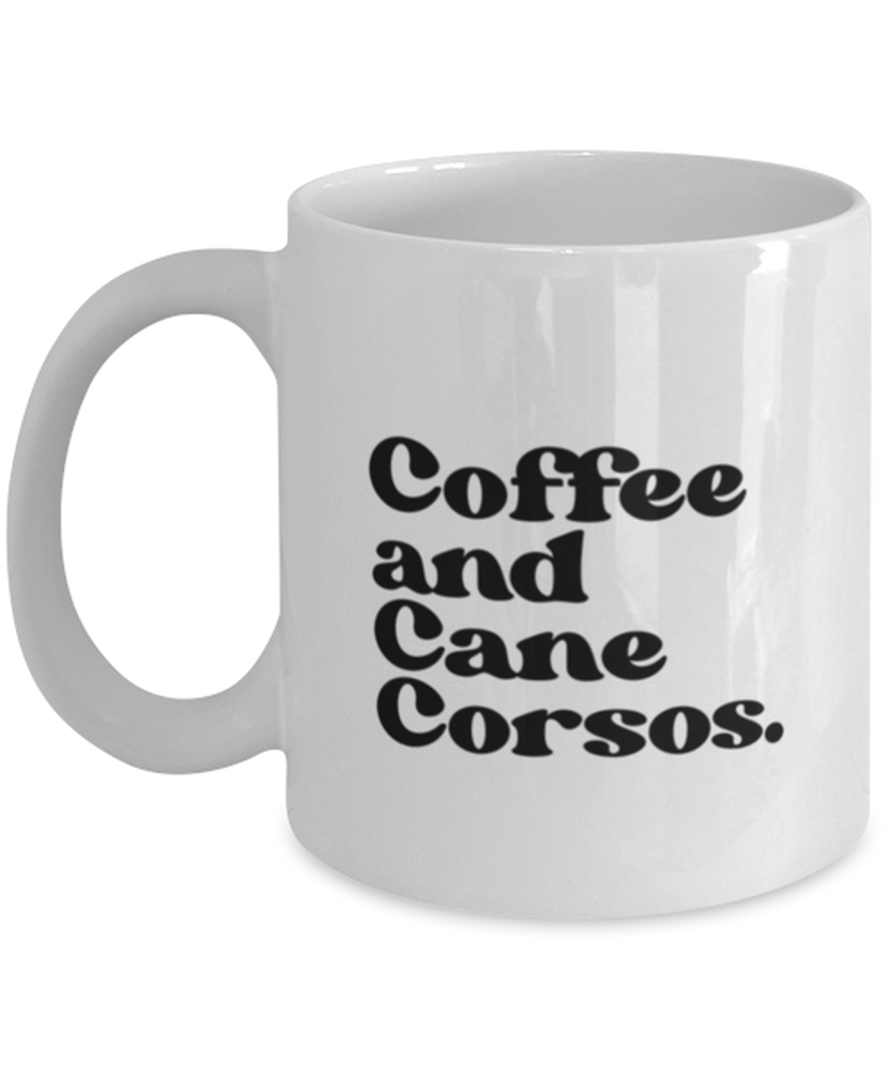 Cane Corso Lover 70s Retro Dog Owner Mom Dad Mug, Gifts, Home Office Decor, Coffee Cup, Unique Gag Idea, Him Her