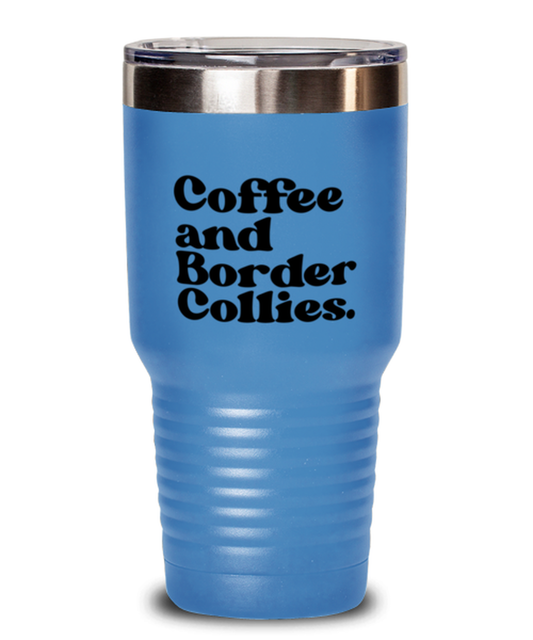 Border Collie Lover 70s Retro Dog Owner Mom Dad Travel Mug, Gifts, Tumbler, Home Office Decor, Coffee Cup, Unique Gag Idea, Him Her