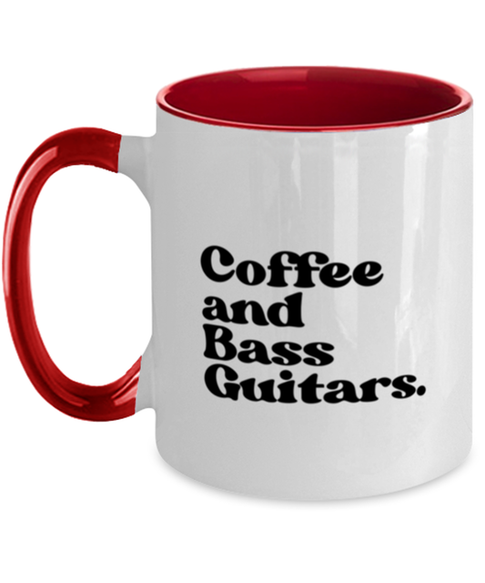 Bass Guitar Player 70s 1970 Retro Bassist Mug, Gifts, Home Office Decor, Coffee Cup, Unique Gag Idea, Him Her