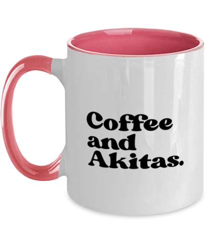 Akita Lover 70s Retro Dog Owner Mom Dad Mug, Gifts, Home Office Decor, Coffee Cup, Unique Gag Idea, Him Her