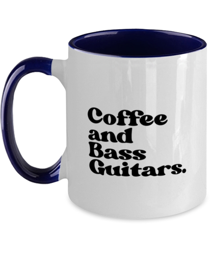 Bass Guitar Player 70s 1970 Retro Bassist Mug, Gifts, Home Office Decor, Coffee Cup, Unique Gag Idea, Him Her