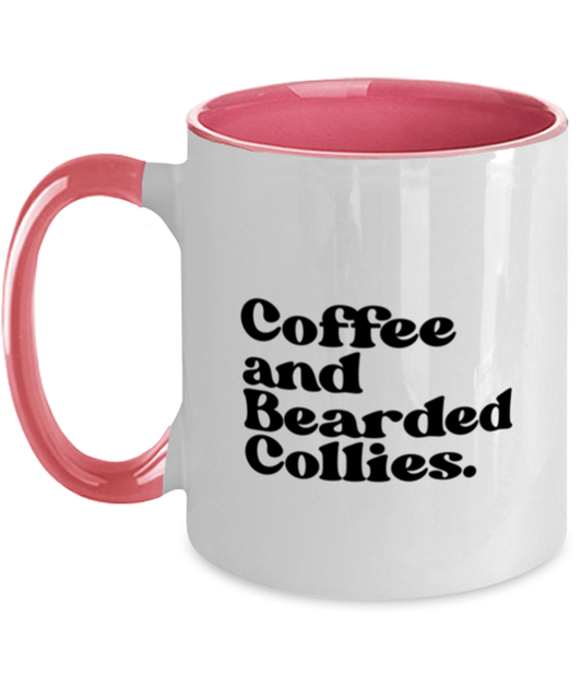 Bearded Collie Lover 70s Retro Dog Owner Mom Dad Mug, Gifts, Home Office Decor, Coffee Cup, Unique Gag Idea, Him Her