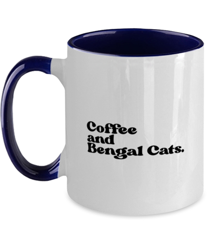 Bengal Cat Lover 70s Retro Owner Mom Dad Mug, Gifts, Home Office Decor, Coffee Cup, Unique Gag Idea, Him Her