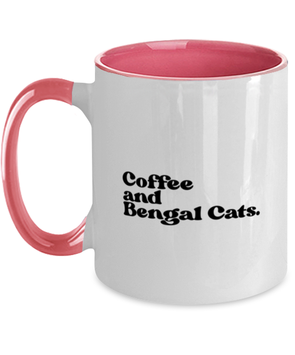 Bengal Cat Lover 70s Retro Owner Mom Dad Mug, Gifts, Home Office Decor, Coffee Cup, Unique Gag Idea, Him Her