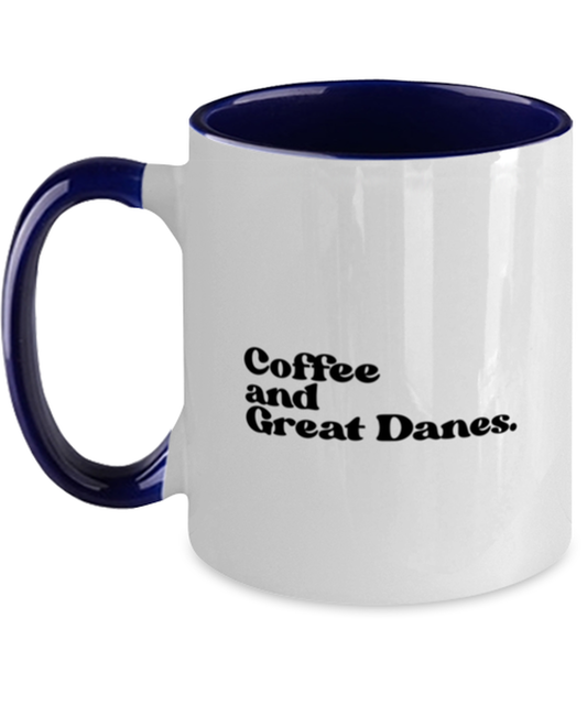 Great Dane Lover 70s Retro Dog Owner Mom Dad Mug, Gifts, Home Office Decor, Coffee Cup, Unique Gag Idea, Him Her