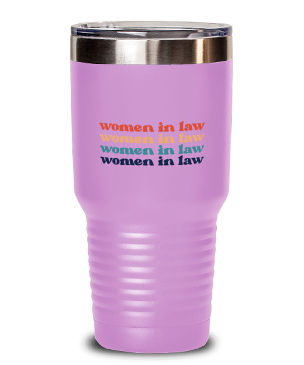 Women in Law Lawyer Attorney Graduation Female School Student Tumbler, Gifts, Travel Mug, Home Office Decor, Coffee Cup, Unique Gag Idea, Him Her