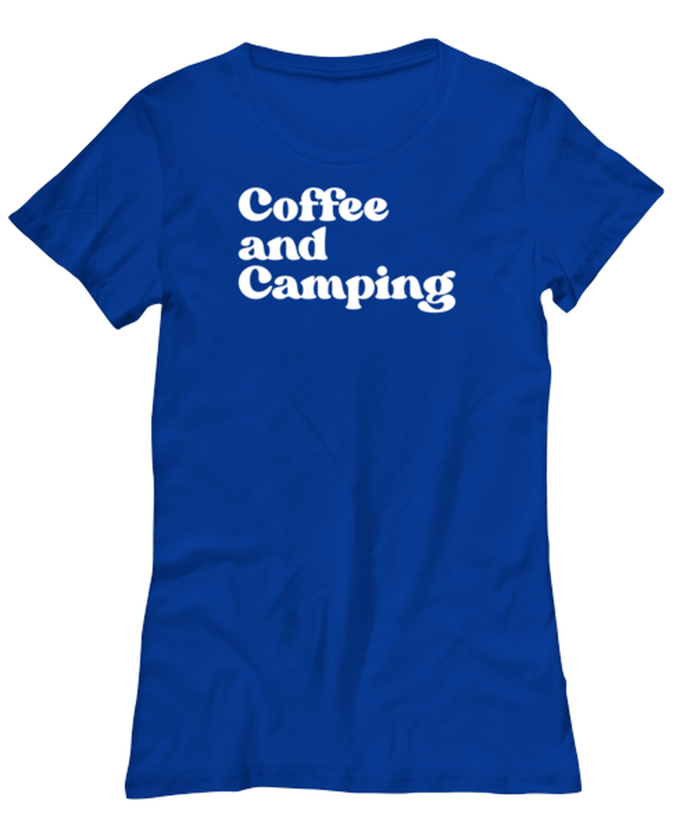 Camping Lover Outdoors Outdoorsy 1970s 70s Womens Shirt, Gifts, Female Tshirt, Woman Tee, Funny