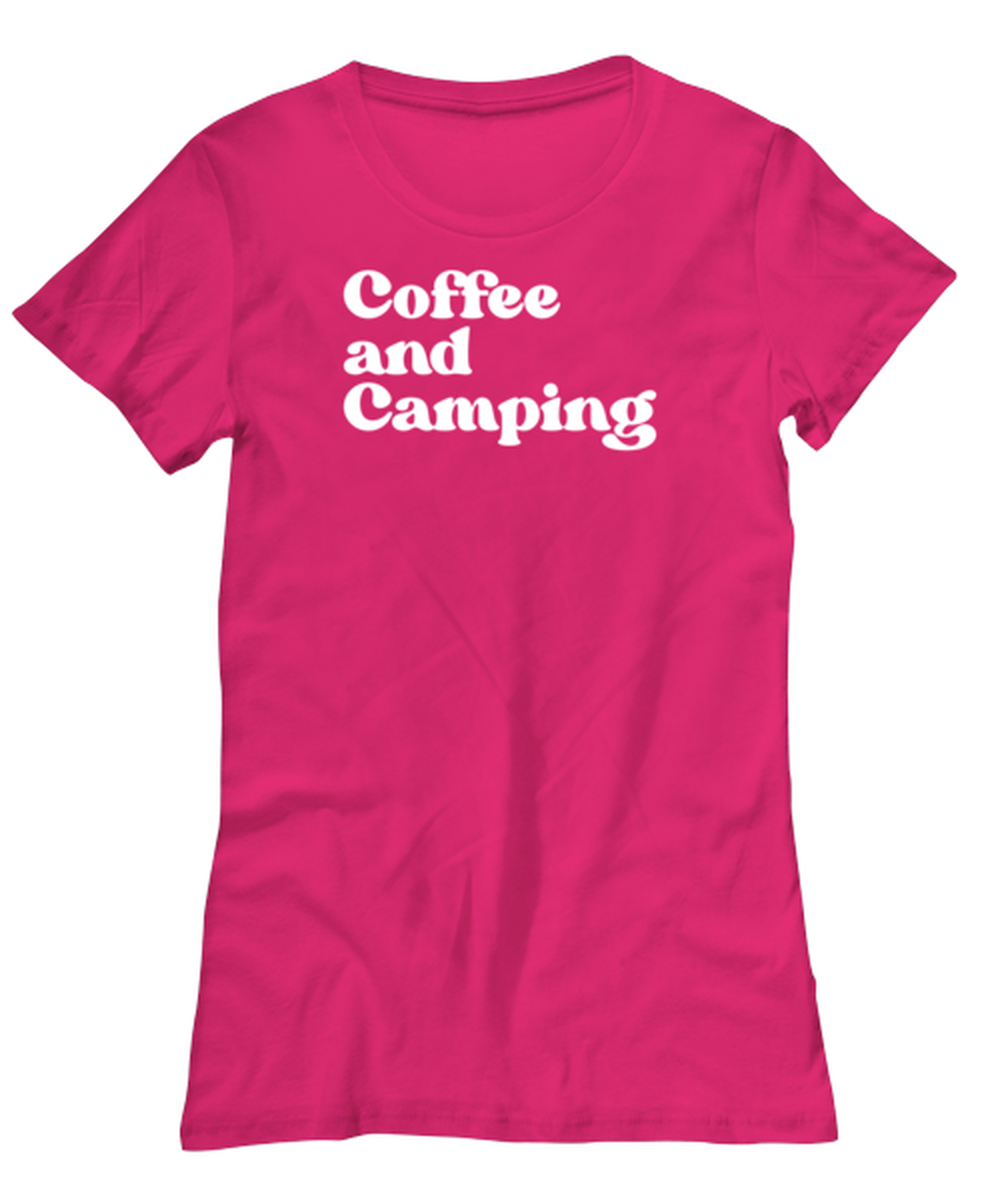 Camping Lover Outdoors Outdoorsy 1970s 70s Womens Shirt, Gifts, Female Tshirt, Woman Tee, Funny