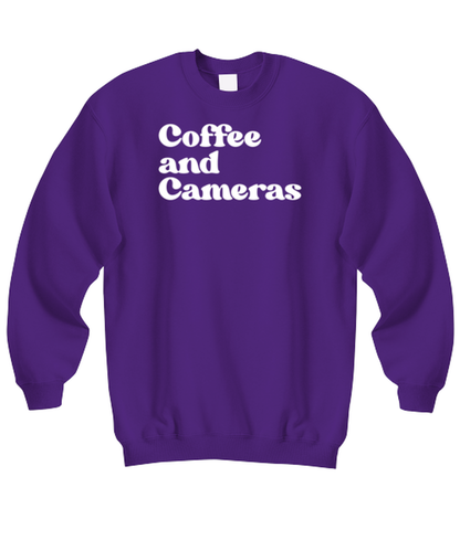 Camera Collector 1970s 70s Photographer Videographer Sweatshirt, Gifts, Sweater Shirt, Unisex, Jumper, Funny