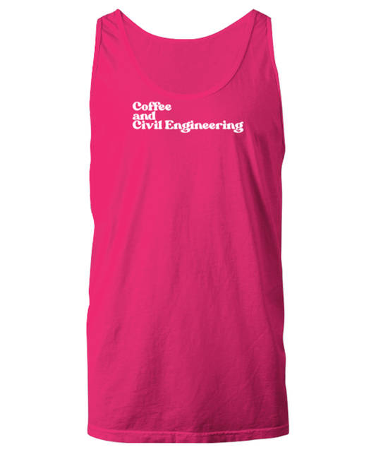 Civil Engineer Engineering Graduation 1970s 70s Tank Top, Gifts, Unisex Tank Shirt, Funny