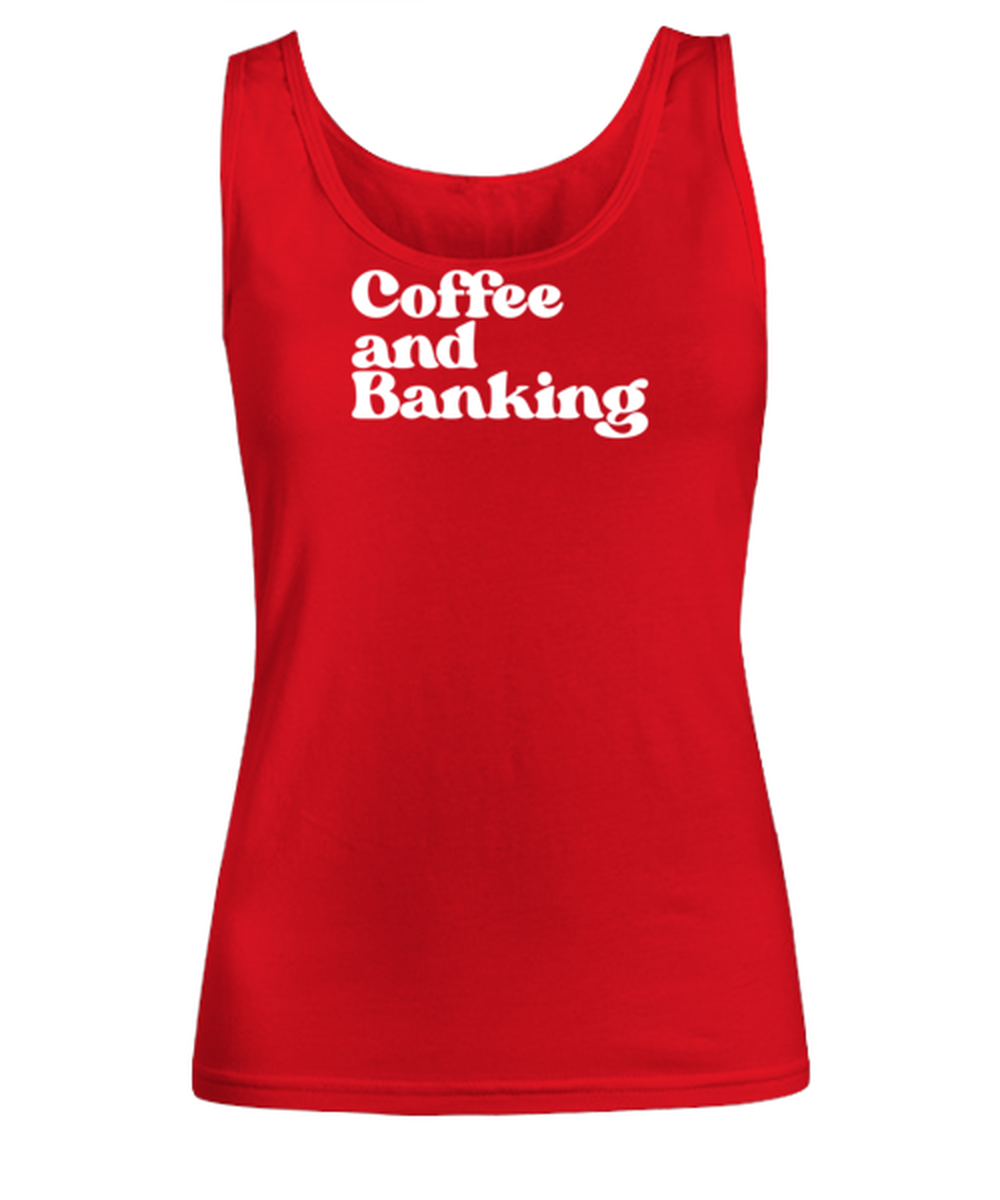 Banker 1970s 70s Womens Tank Top, Gifts, Female Tank Shirt, Funny