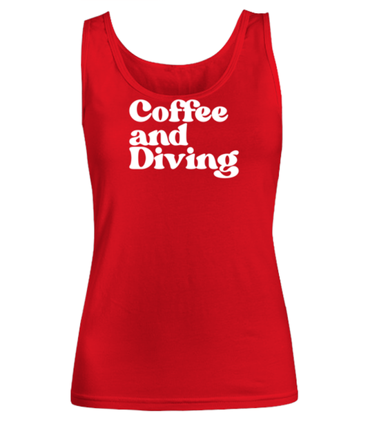 Diver Diving 1970s 70s Womens Tank Top, Gifts, Female Tank Shirt, Funny