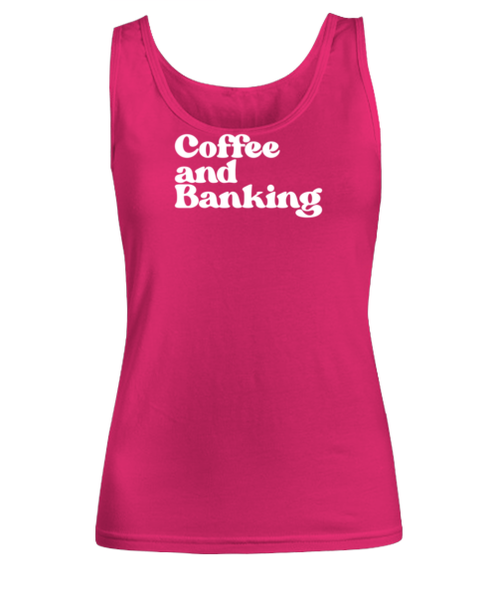 Banker 1970s 70s Womens Tank Top, Gifts, Female Tank Shirt, Funny