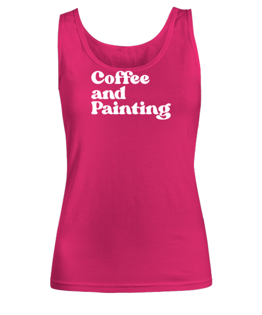 Painting Painter Artist 1970s 70s Womens Tank Top, Gifts, Female Tank Shirt, Funny