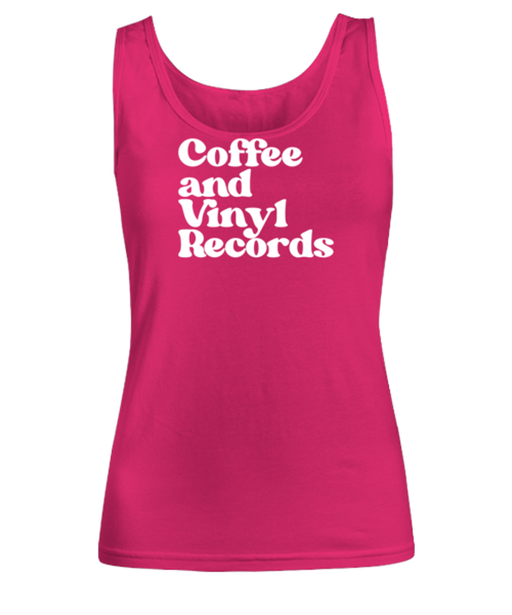 Vinyl Records 1970s 70s Womens Tank Top, Gifts, Female Tank Shirt, Funny